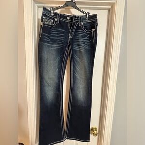 🌸👖💖EUC Miss Me Womens Sz 29 Mid Rise BootcutDenim Jeans